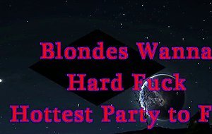 Blondinen wollen zu viert eine harte Party ficken
