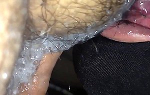 Sucking cock and playing with my friends cum