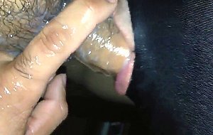Sucking cock and playing with my friends cum