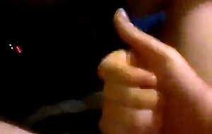 Chubby uncut guy jerking off