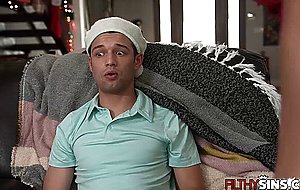 When your stepmom made you suck her nipples before pulling out my cock