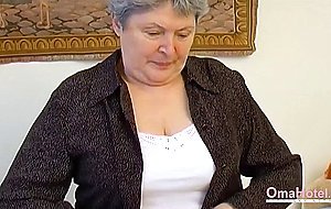 OMAHOTEL Chubby Grandma Stripping Herself and Pleasing Her Desires