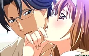 Busty hentai gets fingered her wetpussy and fucked