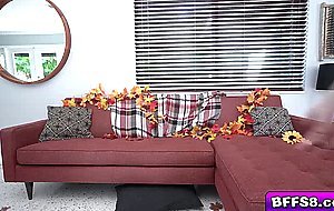 Blonde babe Evelyn Payne invites her hot best friends Alex Kane and Summer Col