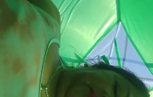 Mexican Girl Fucks and Sucks In A Tent On The Beach