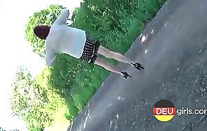 Rotschopf, deutsche MILF beim Dogging