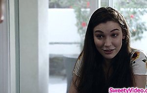 Big tits lesbian dove fucks then makes her roommate squirt