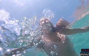 Russian MILF beauty Katya Clover in a shoot with Playboy underwater