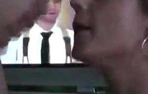 My gf sister sucking my cock after school