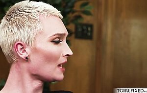 Small tits ts Kai Lani enjoys Dante Colles cock in her ass
