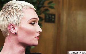 Small tits ts Kai Lani enjoys Dante Colles cock in her ass