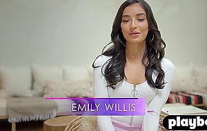 Hot fingering and passion masturbation with petite Latina teen Emily Willis