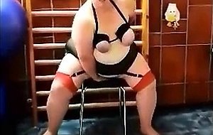 BBW reite einen Dildo