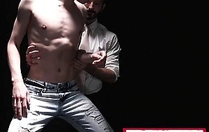 Slim slave boy Ethans ass is wet and ready for huge dick