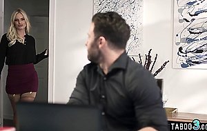 Husband fucking his big boobed brunette mistress Violet Starr roughly