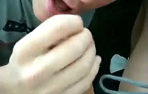 dude sucks cock good and gets mouth full of cum