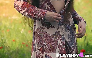 Small tits teen Julia Zu posing outdoor and revealed her stunning body