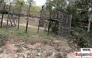 Petite amateur Thai teen Cherry needs more fun on a big european cock