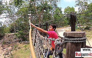 Petite amateur Thai teen Cherry needs more fun on a big european cock