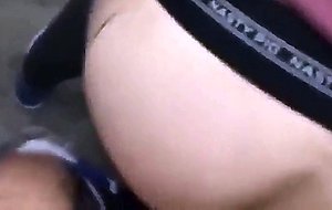 He gets his ass fucked on the stairscase