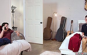 Stepsons sucked by and fucking big tits redhead milf stepmom