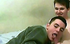 Sweet boy gives his his classmate a blowjob