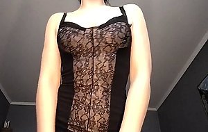 Black1cat12, honey girl caresses her body and pussy clos