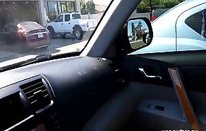 What a Blowjob! Hot Babe Blows In Car Public View!