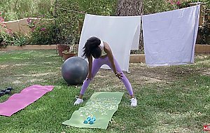 Milfed, olivia jayy, milf workout teases pervy neighb