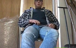 Str8 bear daddy stroke at work