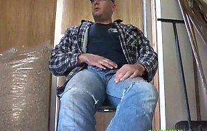 Str8 bear daddy stroke at work