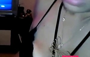 Two sluts sharing fat boy's cum