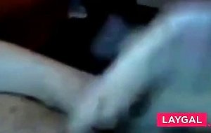 Two sluts sharing fat boy's cum