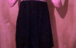 Sissy in new dress and panties