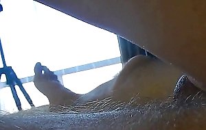 Lover riding my cock close up raw