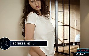 Big natural tits Czech teen model Sophie Limma solo softcore porn video