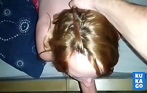 Girlfriend takes the cumshot in her mouth and swallows