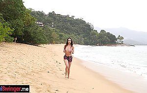 Great vacation and amazing cock sucking for Latina teens new boyfriend