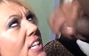 Seeing honey blonde moms black facial