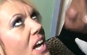 Seeing honey blonde moms black facial