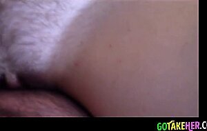 Girl bends over the bed!