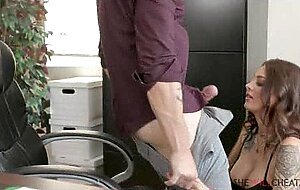 Foced my busty hotwife to get a job