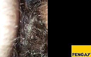 POV hairy chub bottom getting fucked not by daddy in hallway