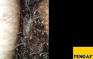 POV hairy chub bottom getting fucked not by daddy in hallway