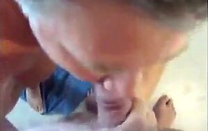 Daddy blows delicious cock