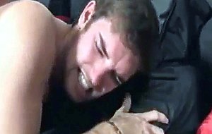 Straight hunk getting an anal creampie for cash