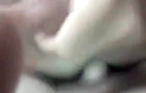 Amateur gay cum filled close-up