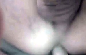 Amateur gay cum filled close-up