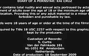 Diary Of A Pornstar: Kai Cruz
