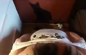 Crossdresser throat fucked